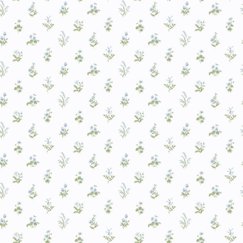 Galerie Pretty Prints Mini Garden Spot Blue & Green Wallpaper