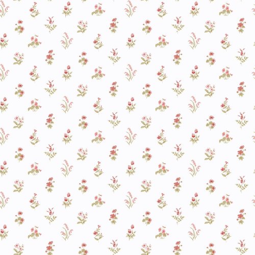 Galerie Pretty Prints Mini Garden Spot Cream / Red / Yellow / Green / Ochre Wallpaper