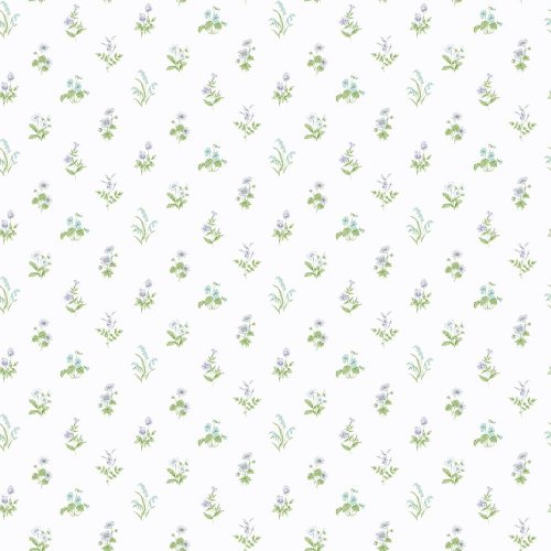 Galerie Pretty Prints Mini Garden Spot Purple / Turquoise / Green /  Wallpaper