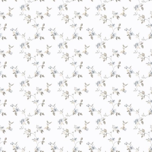 Galerie Pretty Prints Mini Garden Spot Blue / Beige / Grey Wallpaper