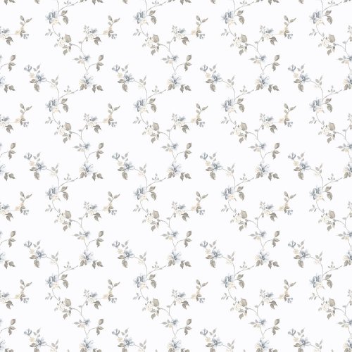 Galerie Pretty Prints Mini Garden Spot Blue / Beige / Grey Wallpaper