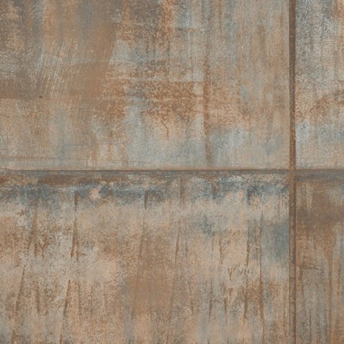 Grandeco Oxidised Metal Panel Wallpaper