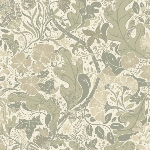 Galerie Elise Olive / Taupe / Cream Wallpaper