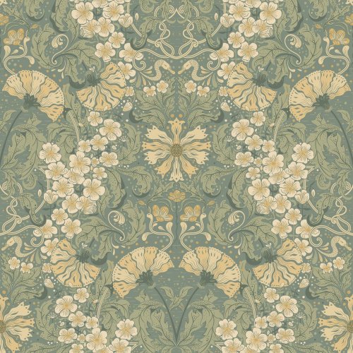 Galerie Öjvind Green Beige Wallpaper