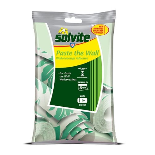 Solvite Up To 5 Rolls Paste The Wall Adhesive Paste