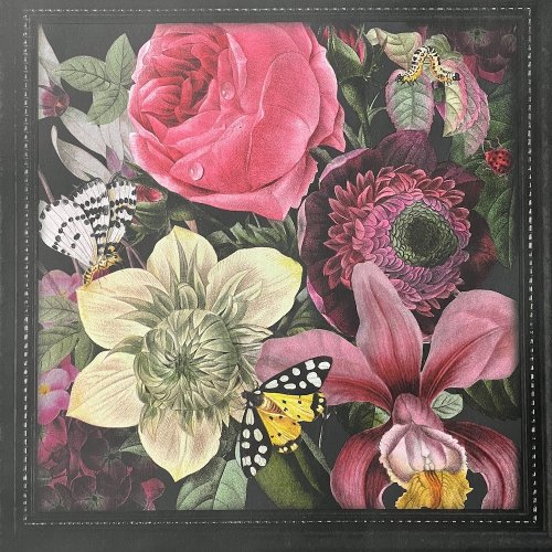 Paul Moneypenny Stately Bouquet Charcoal and Multi Wallpaper 922804