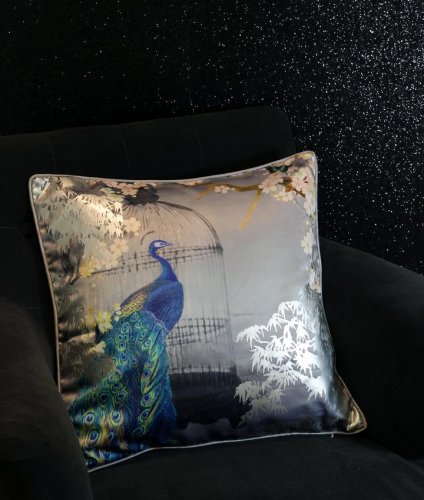 Suki Silver Foil Cushion