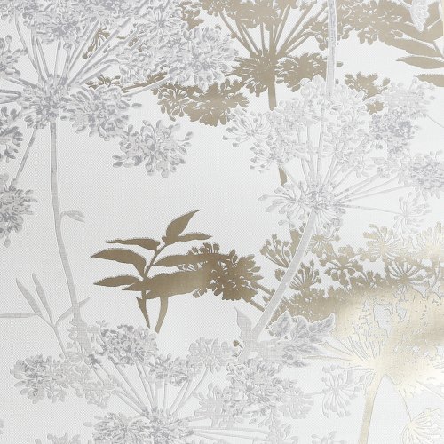 Detailed Superfresco Meadow Grey botanical wallpaper texture