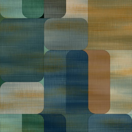 Grandeco Horizon Blue Wallpaper