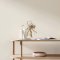 Interior room painted in Craig & Rose Chalky White with Art Deco-inspired styling