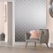 Graham & Brown Eternity White & Silver Wallpaper Room