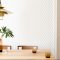 Superfresco Easy Myrtle Geo White & Silver Wallpaper 104121