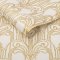 Graham & Brown Art Deco Gold & Pearl Wallpaper Roll