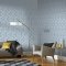 Graham & Brown Archetype Blue & Silver Wallpaper 104733