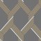 Graham & Brown Vector Graphite Gold Wallpaper 105469