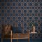 Graham & Brown Sashiko Navy Wallpaper Room