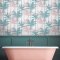 Graham & Brown Jungle Blush Green Wallpaper Room