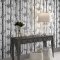 Graham & Brown Albero Black & White Wallpaper Room Shot