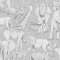 Superfresco Easy Jungle Animals Grey Wallpaper 108567
