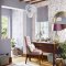 Soft purple and grey flower design on Laura Ashley wallpaper