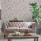 Laura Ashley Tapestry Floral Slate Grey Wallpaper 113408