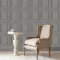 Laura Ashley Redbrook Wood Panel Pale Steel Wallpaper 114907