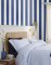 Joules Harborough Stripe Coast Blue Wallpaper Room