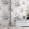 Laura Ashley Narberth Dove Grey Wallpaper Room