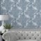 Laura Ashley Tregaron Midnight Blue Wallpaper Room