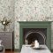 Laura Ashley Summer Palace Sage & Apricot Wallpaper Room