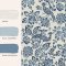 Laura Ashley Adain Palace Dark Seaspray Blue Wallpaper Paint Match