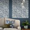 Laura Ashley Adain Palace Dark Seaspray Blue Wallpaper Room