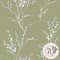 Laura Ashley Pussy Willow Moss Green Wallpaper