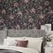 Laura Ashley Edita's Garden Charcoal Grey Wallpaper Room