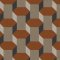 Sublime Vintage Geometrics Brown Wallpaper Close