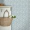 Laura Ashley Cariad Spray Newport Blue Wallpaper Room