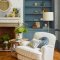 Laura Ashley Miserton Trail Pale Seaspray Blue Wallpaper Room