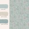 Laura Ashley Mosedale Posey Dark Duck Egg Blue Wallpaper Paint Match