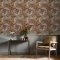 Morris at Home Acanthus Burnt Orange Wallpaper Room