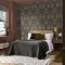 Morris at Home Blackthorn Plum Wallpaper Room