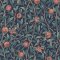 Morris at Home Bird & Pomegranate Navy Blue Wallpaper