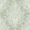 Laura Ashley Maddox Sage Green Wallpaper featuring a vintage damask design in sage green with distressed ivory detailing