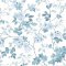 Laura Ashley Yewland Seaspray Wallpaper with delicate floral trails in soft blues and teals on an ivory background