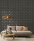 Holden Decor Honeycomb Bee Charcoal and Gold Wallpaper 13081