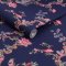 Cath Kidston Birds & Berries Navy wallpaper roll, bird and floral detail