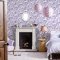 Cath Kidston Silver Linings Violet Wallpaper Room