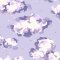 Cath Kidston Silver Linings Violet wallpaper, soft violet cloud print