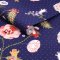 Roll of Cath Kidston Catnip Navy Wallpaper highlighting the playful floral and cat pattern
