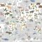 Holden Decor Animal Maps Grey Wallpaper 13252