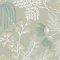 Superfresco Easy Richmond Sage Wallpaper with embroidered-look white and green leaves